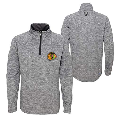 Reebok Chicago Blackhawks Youth Mid Season Lightweight 1/4-Zip