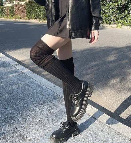Image of Mrotrida Women's Heart Pattern Tights Elastic Jacquard Love Heart Pantyhose Stockings