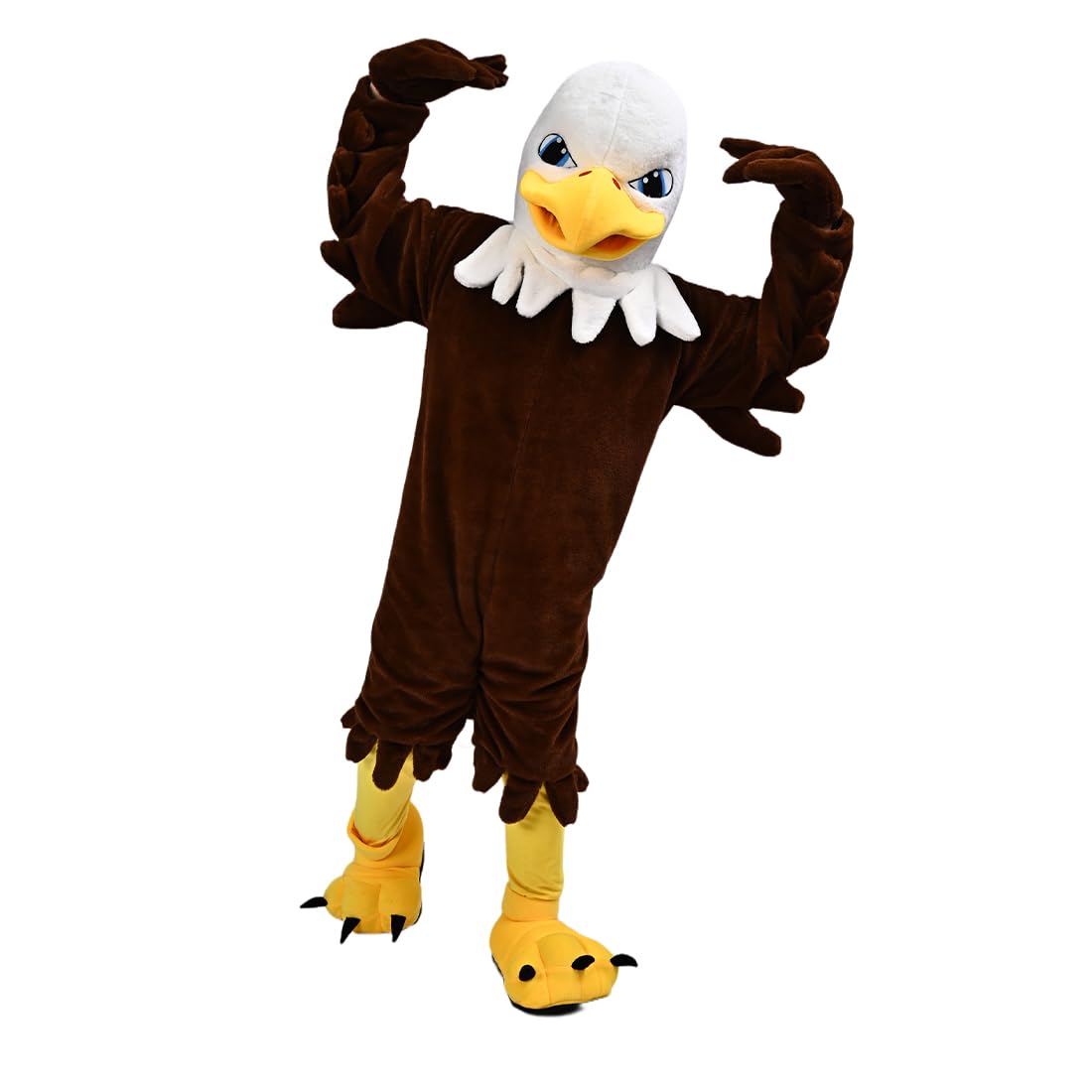 Brown Eagle Hawk Mascot Costume Funny Cartoon Fancy Dress