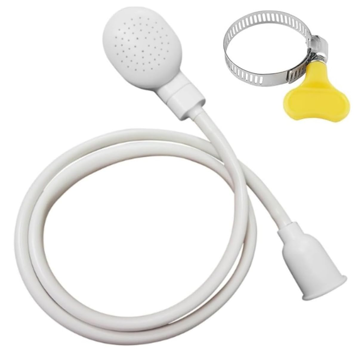 Sink Spray Rubber Hose Portable Shampoo Sprayer Shampoo Sprayer Handheld Shower Head Spray Hose for Bathing Baby Pets Washing Hair Rinsing Vegetables (1PCS)