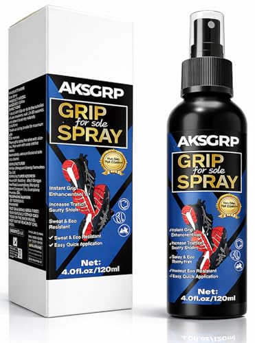 Multi-Purpose Grip Spray - Restore Grip Spray for Basketball Shoe Golf Club Sneaker Football Glove Pole dance - Anti Slip Shoe Grip Spray & Gym Court Grip Enhancer Improve Traction (120ml)