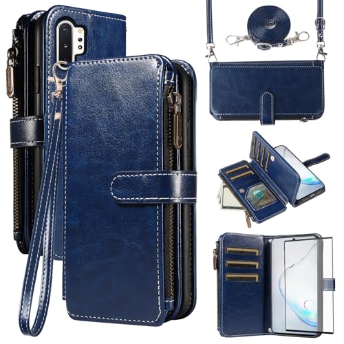 Protection Note 10 Plus Asuwish étui portefeuille porte-cartes lanière
