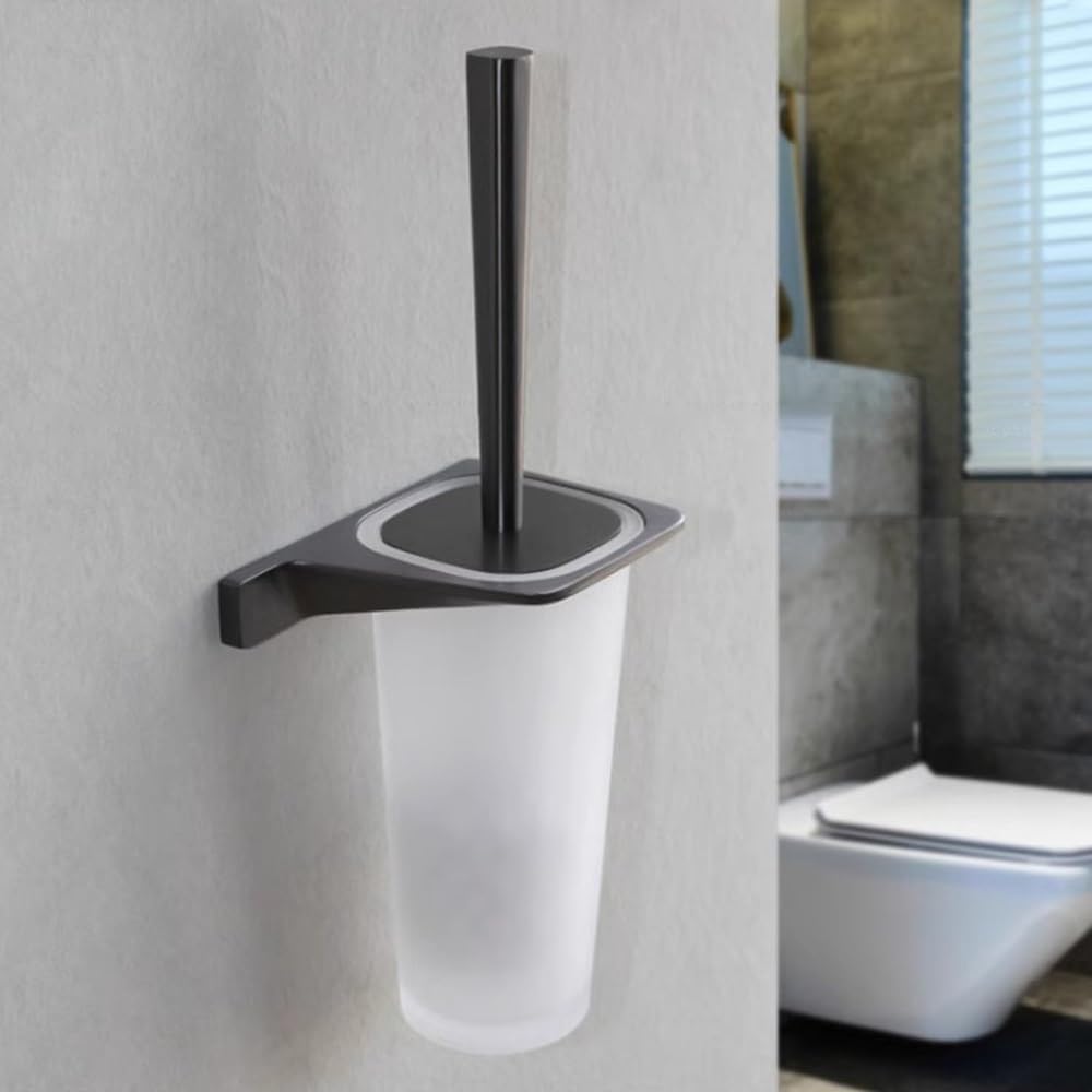 Edelstahl WC-Bürste & Halter Set Kratzfeste Borsten Lange Griff Reinigung Werkzeug Für ToilettenBadezimmer Pinsel Leicht zu reinigen Küvette