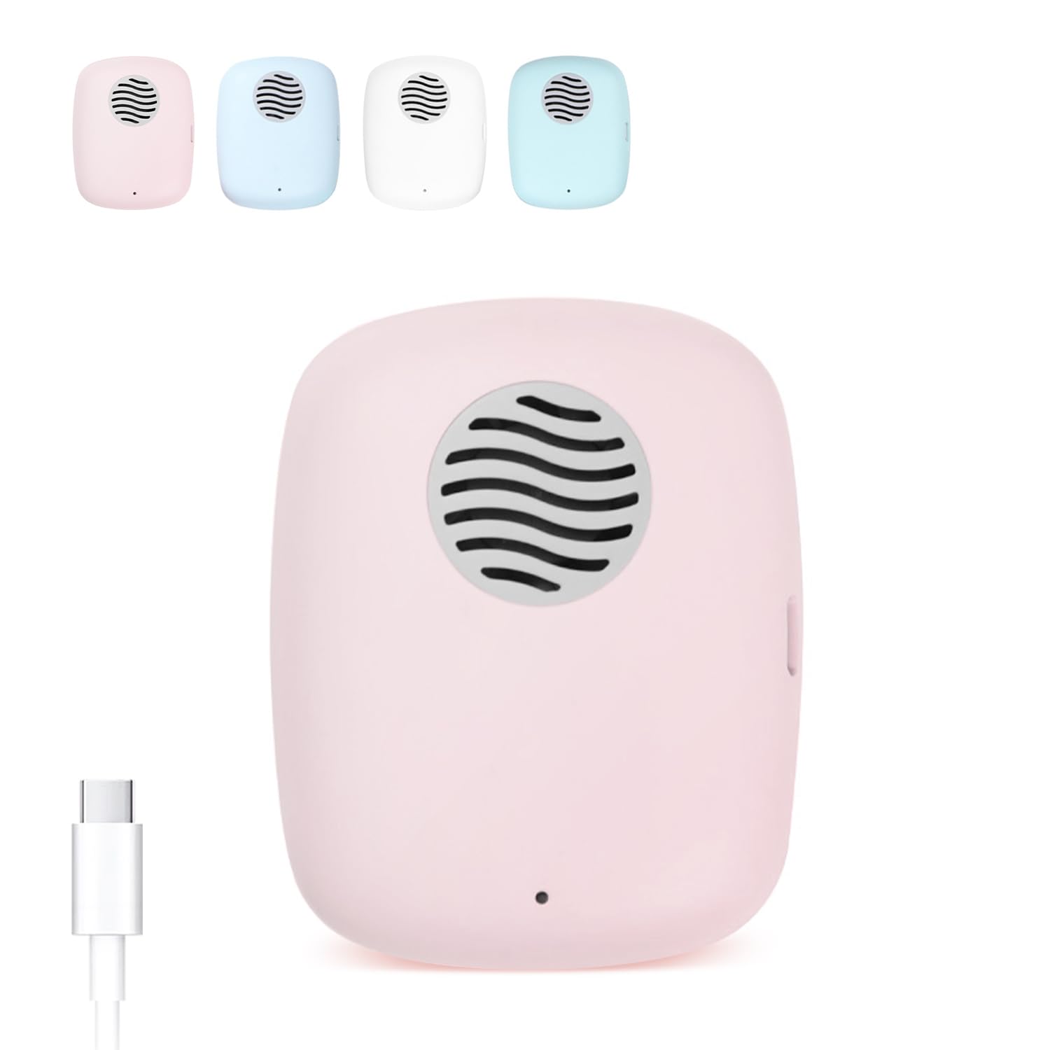 ELMWAY STB-021 UV Toothbrush Sanitizer Case – Compact UVC Sterilizer with Fan, USB Rechargeable Travel Toothbrush Cover for Daily Manual & Electric Toothbrushes – Pink