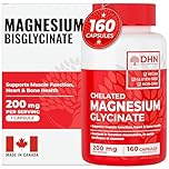 Magnesium Glycinate/Bisglycinate | Supports Sleep, Relaxation, Energy Metabolism & Muscle Function | Chelated | 200mg Elemental Magnesium | Stomach Friendly | Canadian Made, Quality Assured
