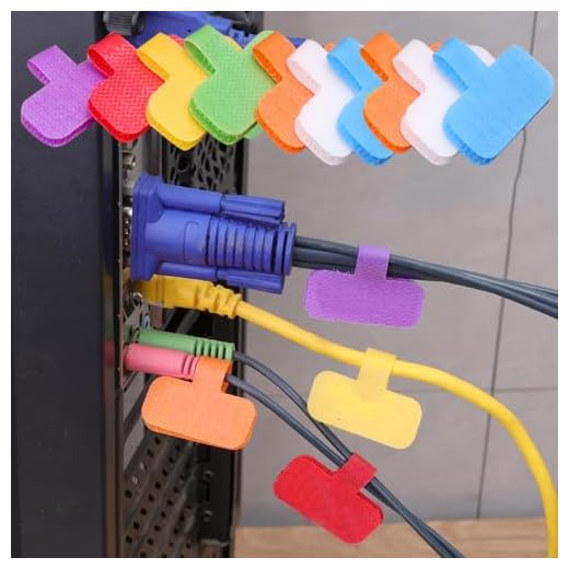 10pcs Nylon Data Cable Label Reusable Color Random Cable Ties Writeable Storage Cable Tags Adhesive Tape Easy To Use,laminated