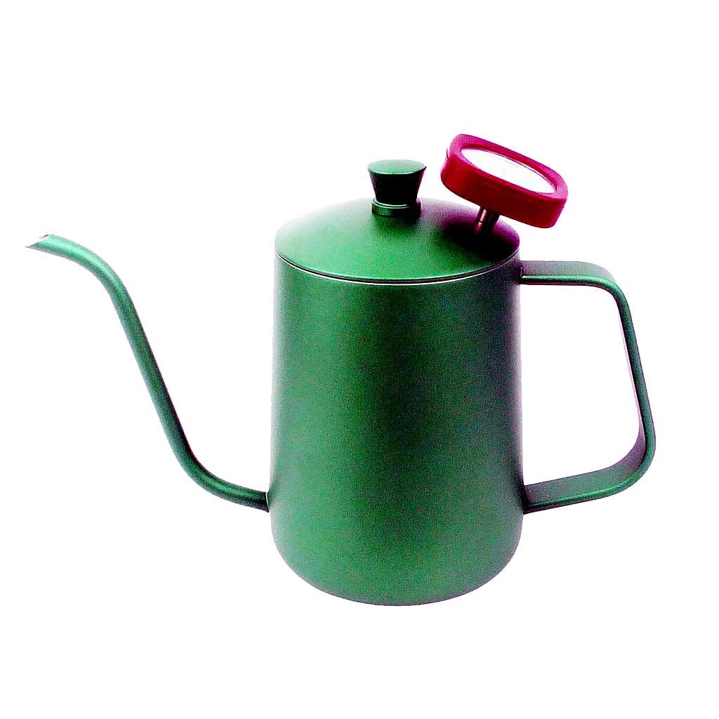 Buy Stainless Steel Coffee Pot Gooseneck Kettle with Thermometer 600ml