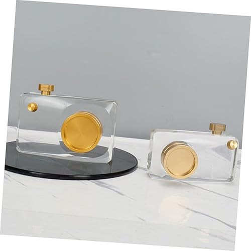 Miniatura 2 de jojofuny Estable Fondo Plano Cámara Prop Escritorio Cristal Decoración Escritorio Oficina Decoración Cámara Adornar