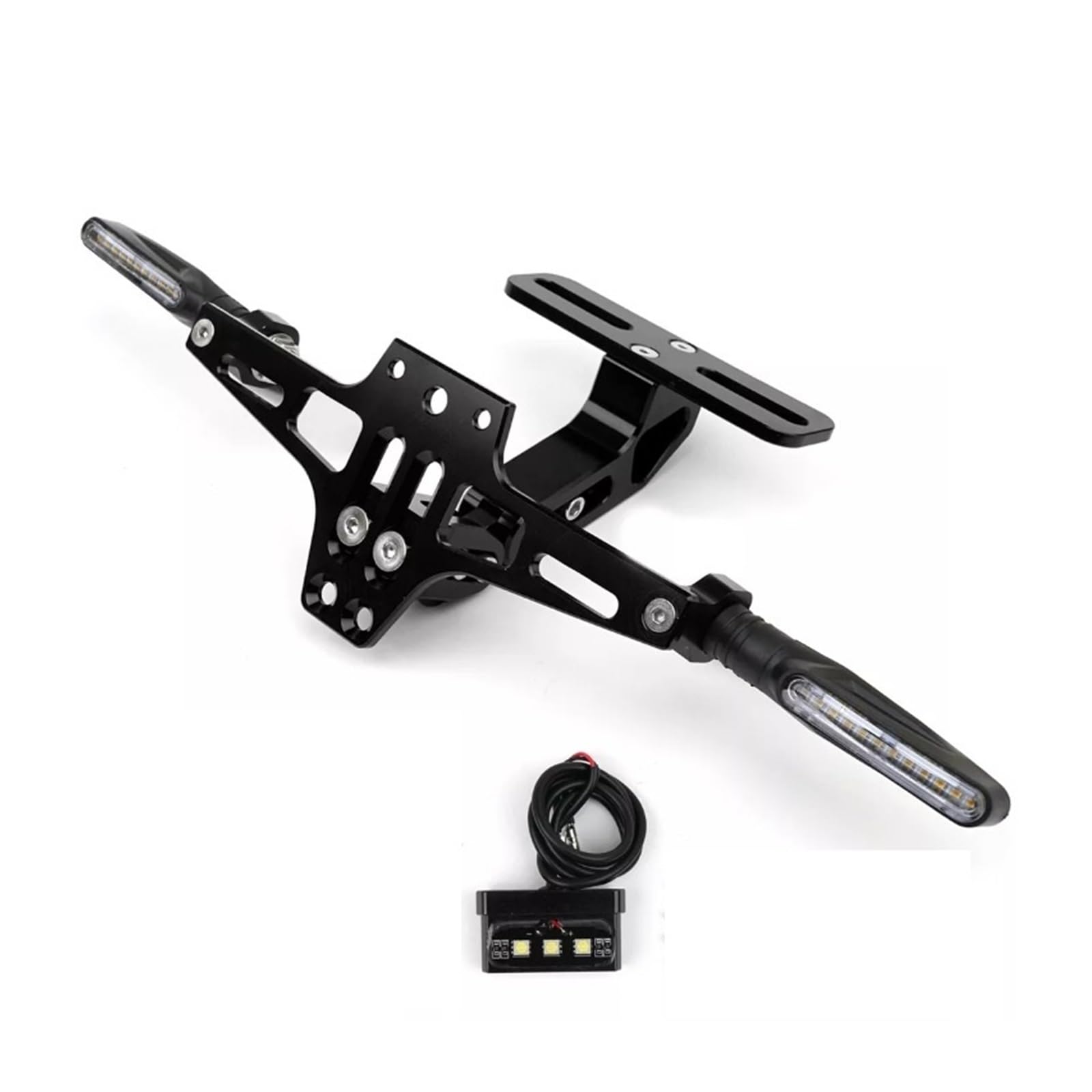 Support Plaque Immatriculation Suzuki SV650 GS500 DRZ400E avec Clignotants - 8