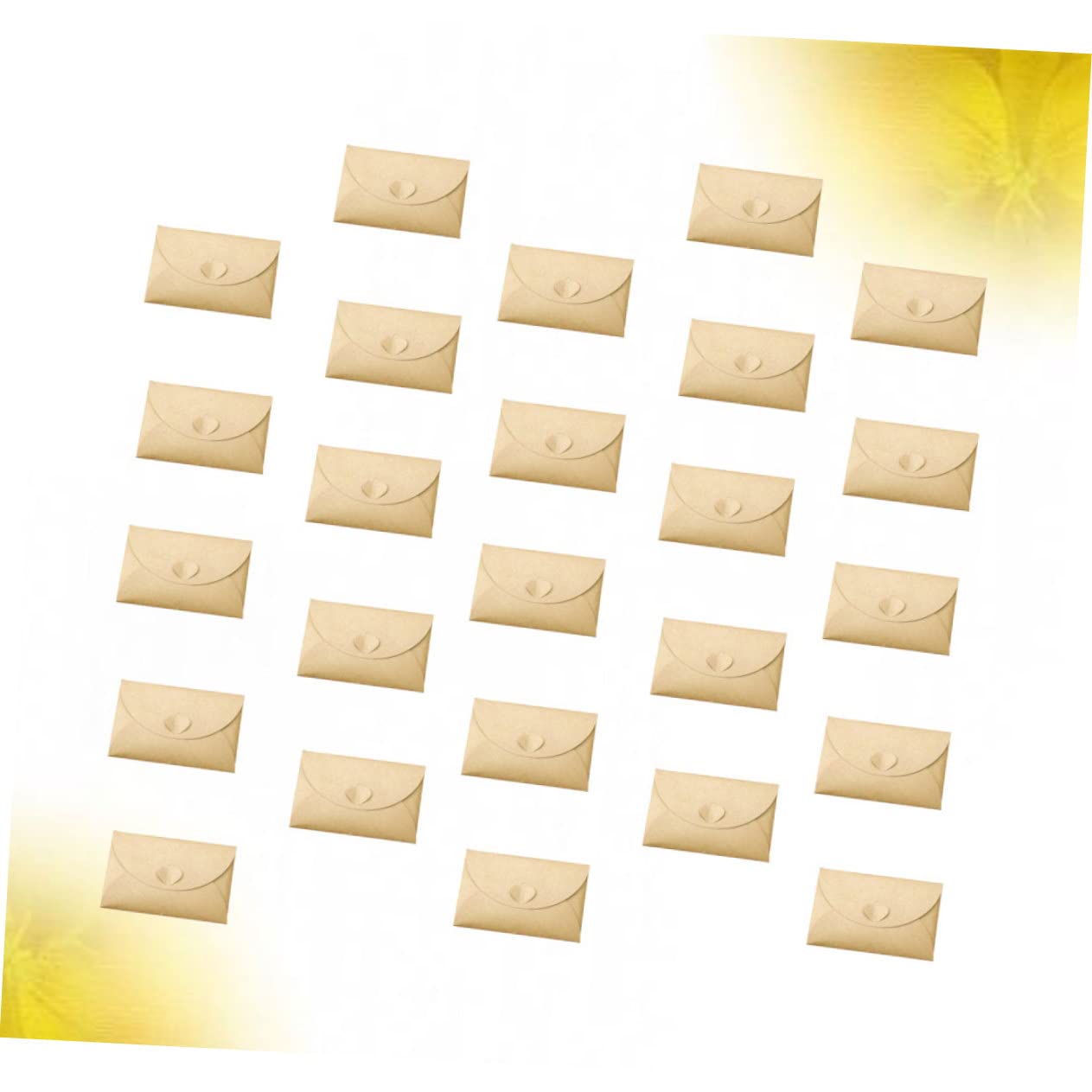 100piezas Candado De Sobres De Papel Kraft Vintage Para Guardar Postales Sobres De Almacenamiento Para Suministros De Bricolaje