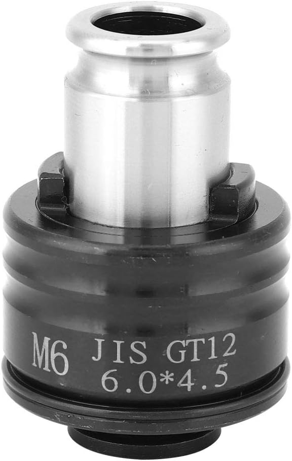 JIS GT12 Compact Tapping Collet Chuck, Tapping Chuck for Drill Accessories, Mechanical Equipment Part with Quick Replacement, Compatible with Reversible (M6)
