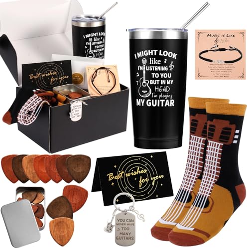 13 Pieces Guitar Gifts for Men Music Gift for Women Music Lovers Christmas Gifts for Musicians Guitar Lovers for Christmas Birthday