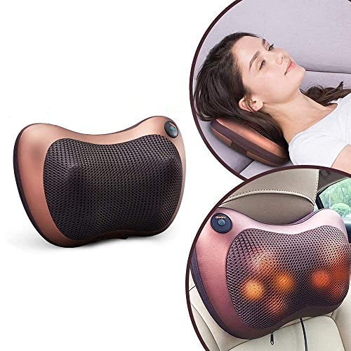 Image of Back Neck Massager with Heat Massage Pillow with Deep Tissue Kneading for Shoulders Lower Back Leg Calf Body Muscle, Gifts for Mom Dad at Car Home Office Chair
