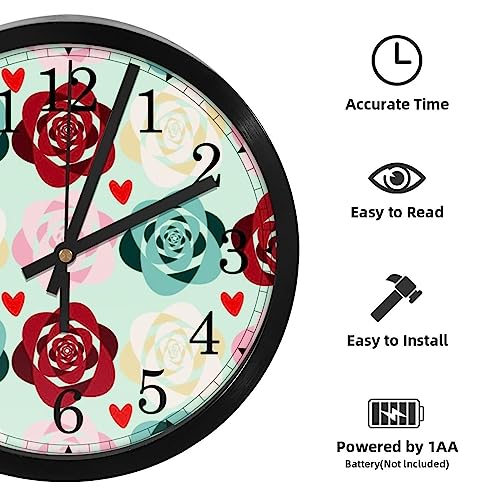 Horloge murale à quartz sans tic-tac pour chambre et concentration école