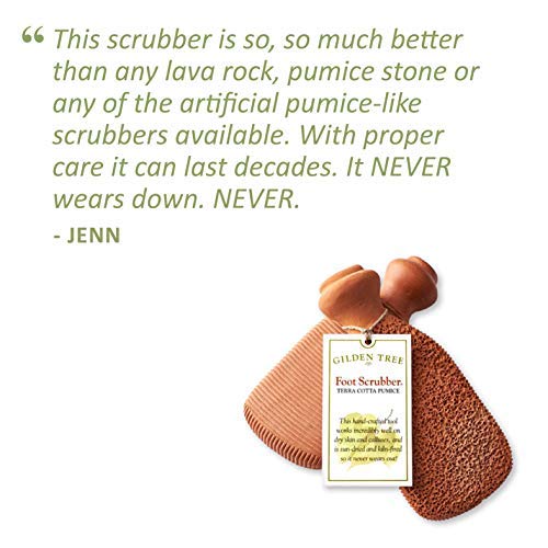 2 in 1 Pumice Stone For Feet, Hand Made Foot Scrubber, Premium Callus Remover, Foot File to Exfoliate Hard, Dry, Dead Skin on Heels & Feet. Lasts 5+ Years (Set of 1)