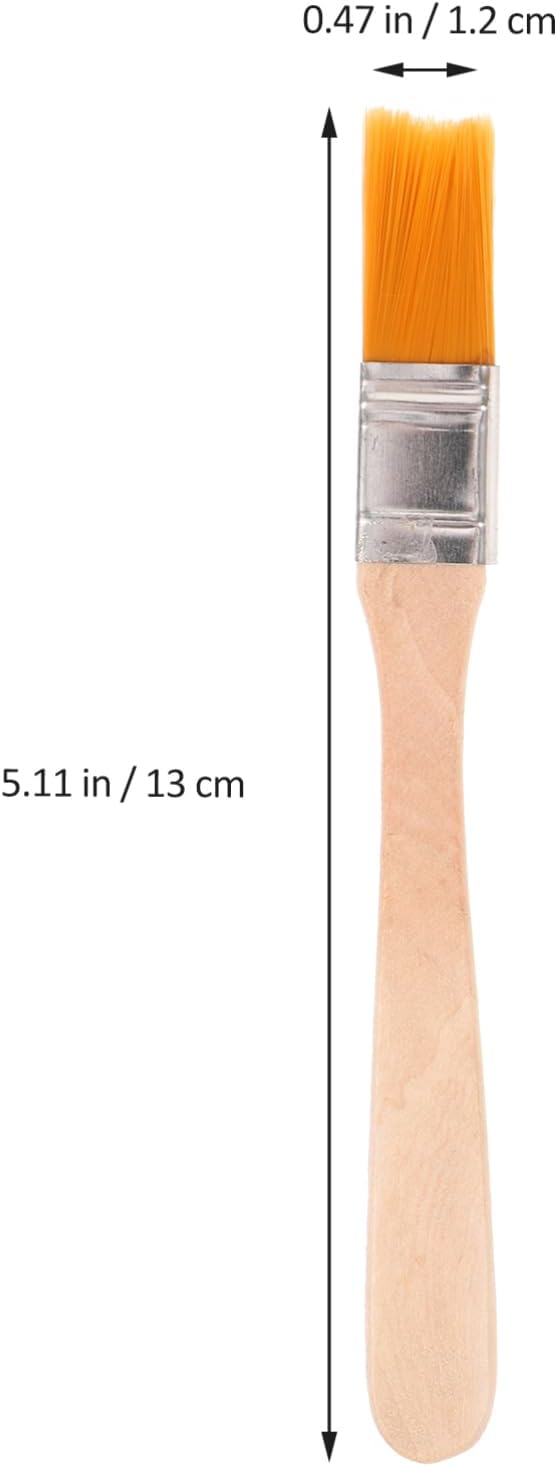 Lurrose 60pcs Portable Nylon Bristle Paint Brushes Ergonomic Handle for Wall Painting Reusable and Practical Art Tools for Artists and Projects