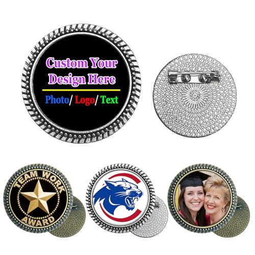 Image of Custom Pin Brooch Pins Backpack Pin for Men Women Picture Charm Logo Name Trading Pins Shirt Clip Gift for Christmas Birthday Graduation Anniversary Valentines Day Veterans Day Memorial Day