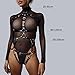 Womens Body Harness Belt Adjustable Leather Caged Harness Lingerie Set for Ladies, Sexy Gothic Punk Chest Leg Garter Body Bondage Strap, BDSM SM Cosplay Costume Clubwear Masquerade Party Accessories