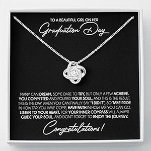 Daughter Necklace, Graduation Necklace For Her, Gift For Daughter, Best Friend, Doctorate, Masters Degree,Gift Card…