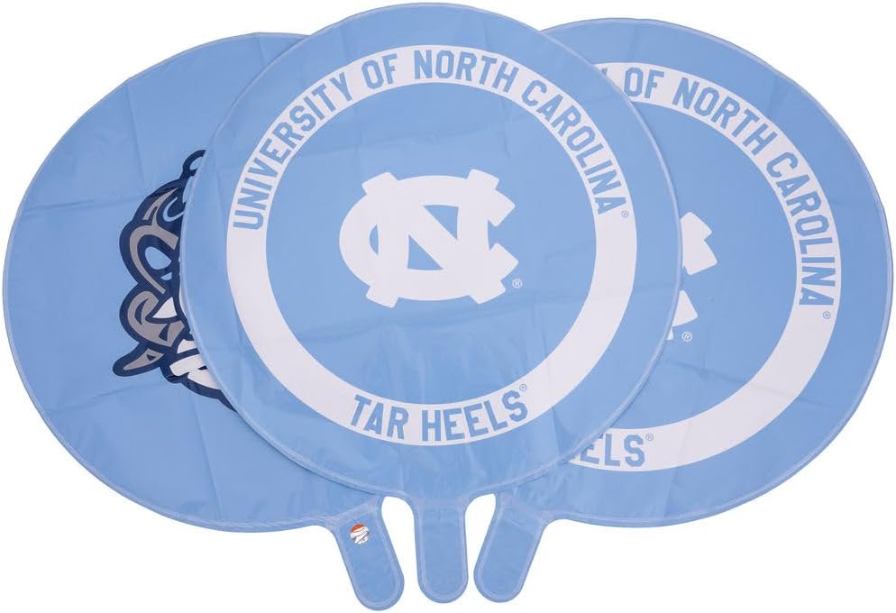 Desert Cactus University of North Carolina Foil Balloons Mylar UNC Chapel Hill Tar Heels 3 Pack - 18 Inch Round Party Decoration for Tailgates, Graduation, Party and Game Day Decoration