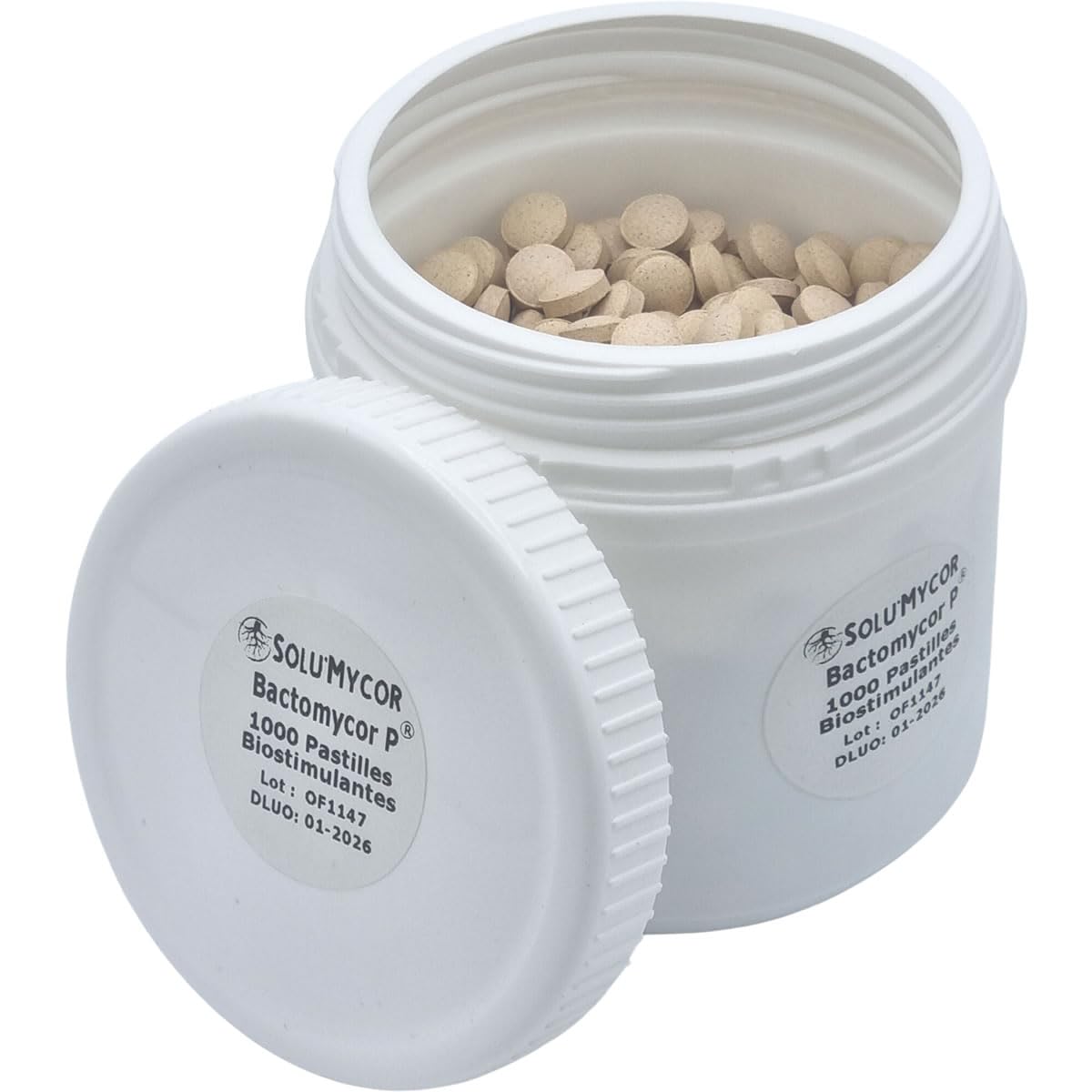 SoluMycor – 1000 Pastilles Biostimulantes Fleurs et graminées – Idéal pour Semis & Plantation – Mycorhizes & Bactéries Azospirillum – Favorise le Développement Racinaire – Fabriqué en France