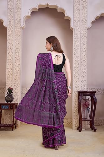 Image of TAMAIRA FASHION Mulmul Pure Cotton Saree For Woman |Office Wear Daily Wear Daily Wear Sarees For Women Without Blouse Piece(Available in 12 Colours)
