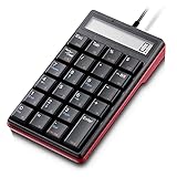 SUNREED USB Number Pad, 23 Keys Portable Numeric Keypad Keyboard with Calculator for Laptop...