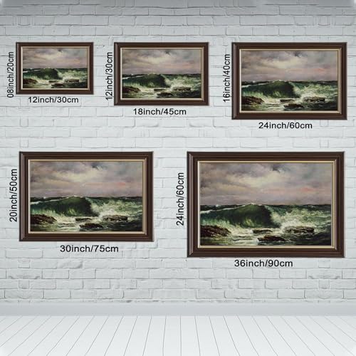 Impression sur toile Courbet vagues cadre mural de salon