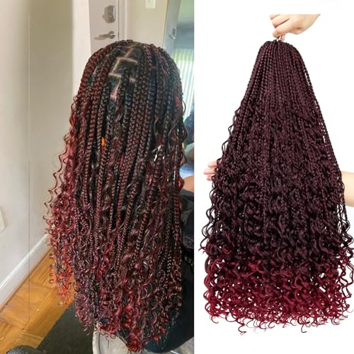Liang Dian Goddess Box Braids Crochet Hair 18 Inch...