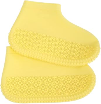 ZOSTLAND Silicone Waterproof Shoe Covers Rain Socks,Reusable Foldable Non-Slip Shoes Boots Shoes Covers Overshoe for Indoor, Rain, Snow, Grassland Shoes for Men & Women & Kids