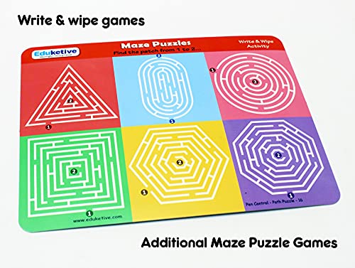 Image of Pen Control (Pack of 6) Write & Wipe Reusable Activity Educational Game Birthday Return Gift