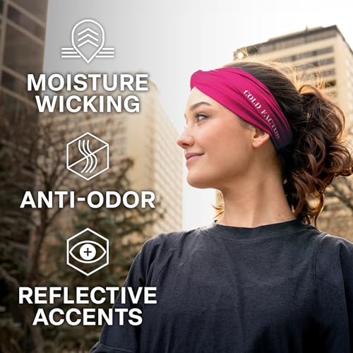 Image of COLD FACTOR Cooling Headband for Women and Men - UPF 50+ Advanced Evaporative Comfort, Instant Cooling Sweatband for Outdoor Sports, Fitness, Yoga, Hiking, Running, and Workout