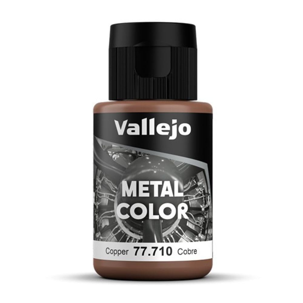 Vallejo - Metal Color | Copper 32 ml (1.08 fl.oz.) | Faithfully Reproduce Different Metallic Finishes