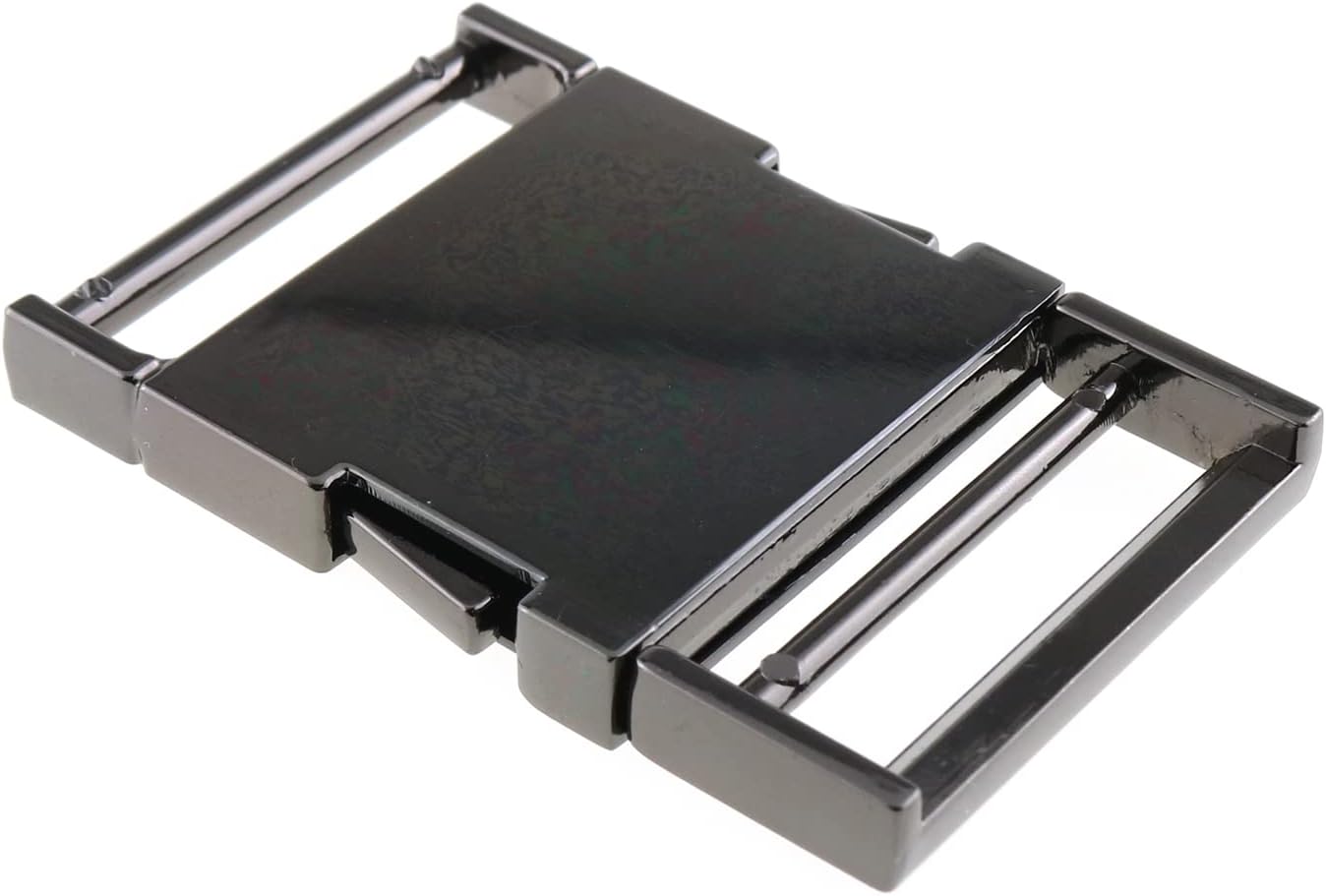 Metal Quick Side Release Buckle 1-1/2" Metal Quality Webbing Bag Clip Lock Belt Strap Backpacks Collar Gunmetal - Image 5