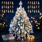 Zealburst DIY Perlen Weihnachtsbaum Set, Tisch-Weihnachtsbaum, 3D Glitzer Weihnachtsdekor, Kristall Perlen Bastelset Geschenk Für Erwachsene, Bastelfreunde，A#