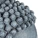 Relaxdays Estatua Buda Sentado XL para Jardín, Cerámica, Gris Oscuro, 50 cm