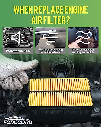 Image of 2-Pack Engine Air Filters for Nissan Armada 2017-22, INFINITI QX80 2014-23 | for 2013-2011 INFINITI QX56, Replace#16546-1LA0A, Engine Filter Replacement Car Accessories