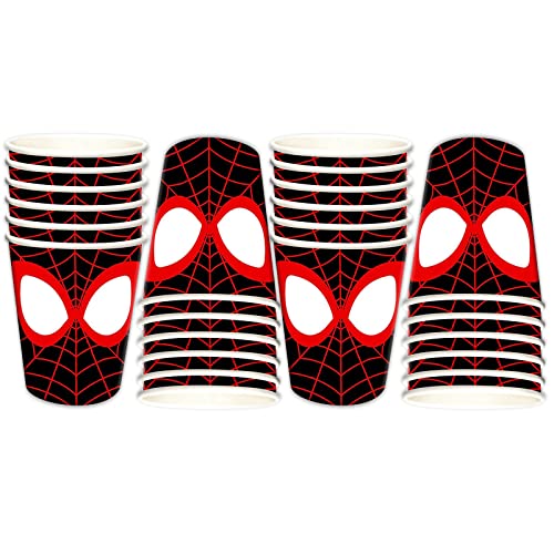 Nuwontun 30Pcs Spidey Party Birthday Supplies,9Oz Disposable Spidey Paper Cups For Spider Party Supplies Favors Decorations Tableware. #TOP5