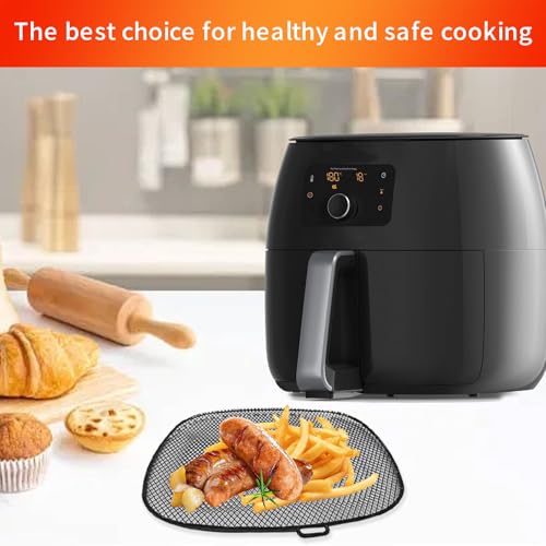 Image of Air Fryer Accessories for Philips, 7.2 inch Square Drip Pan for Philips HD9741 3QT Tray Rack Compatible with HD9641 HD9721, HD9730, Dishwasher Safe