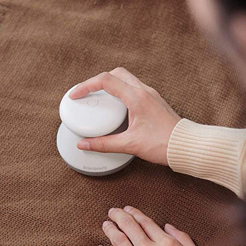 Scienbeauty Fabric Shaver Fuzz Remover Rechargeable, Electric Lint Remover With Light, Sweater Shaver With Stainless Steel 6-Blades, Dual Protection For Fuzz, Lint, Pills, Bobbles Removing #TOP3