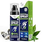 Tea Tree Foot Odor Spray - Mint Blast Shoe Deodorizer for Smelly Feet, Athletes Foot Spray Odor Eliminator No More Smelly Shoes or Stinky Feet | Removes, Controls & Prevents Odors - 120ml Made in USA