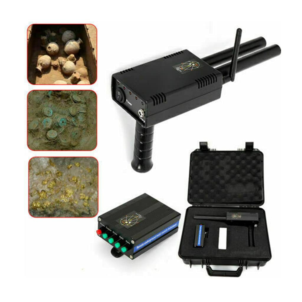 Metalldetektor Metallsuchgerät AKS Handheld Schatzsucher Metallortungsgerät Dual Probe Metall Suchgerät Gold Metal Detector, Erkennungstiefe 20M/ Suchbereich 1000M
