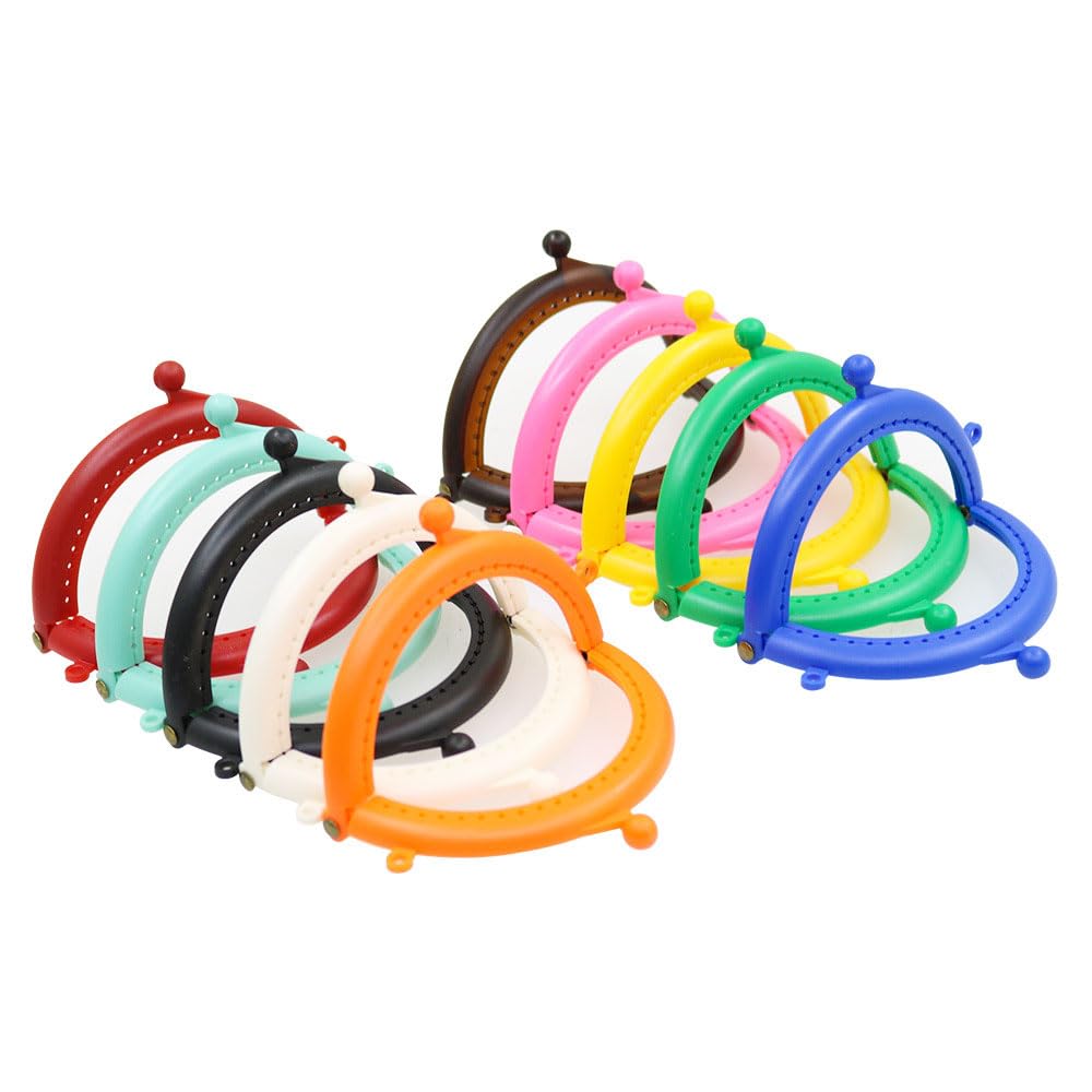 0071プラスチックがま口口金8.5cm10色セット