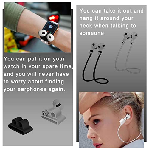 14 In 1 For Airpods 3 Generation Case Accessories Set Kit Silicone For Airpods 3 Case Cover 2021, Protective Case For Airpod Gen 3 3Rd Charging Case W/Ear Cover/Clean Putty/Carry Box/Strap Black #TOP4