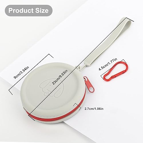 Miniatura 3 de WALLFID Bolsa pequeña de silicona para perros, con clicker de entrenamiento de mascotas, bolsa de senderismo para perros y gatos, tamaño de