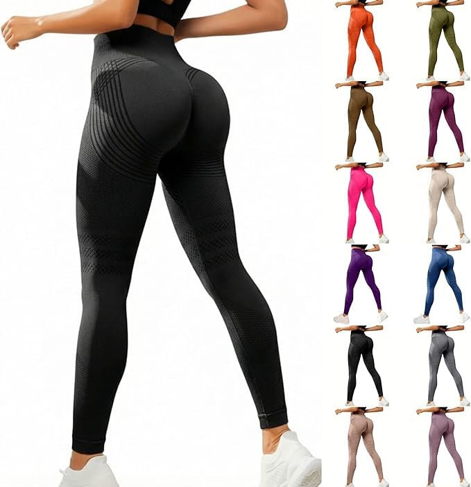 Leggins 3D Anticellulite Donna,Push Up Sculpture Lipedema a Compressione Controllo Graduata Anti Cellulite Leggings Sportivo Vita Alta Senza Cuciture Donna Fitness Yoga Pantacollant 2026 S-3XL