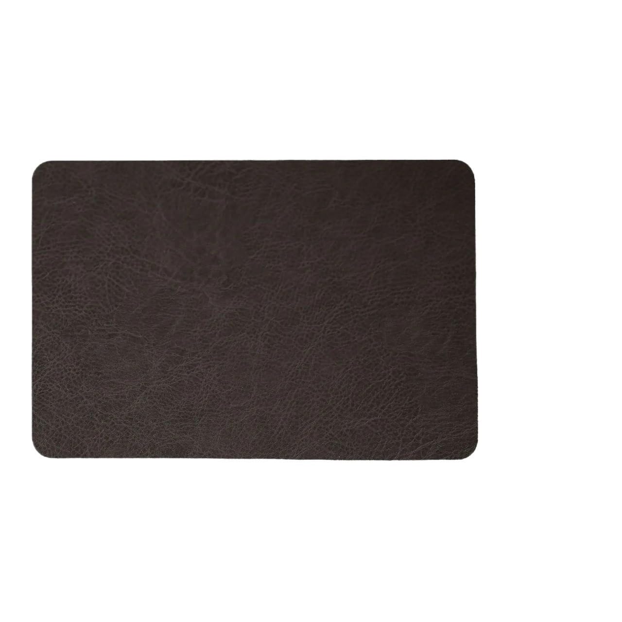 Lot de 4 sets de table légers en cuir massif 1/4/6 pièces - Sets de table et dessous de verre - Marron café - Étanches - Décoration de table (Chocolat)