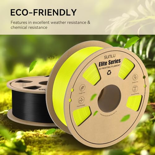 Image of PLA Filament 1.75mm, Fit Most FDM 3D Printers, Neatly Wound 3D Printing Filament 1.75mm, Dimensional Accuracy + /- 0.02 mm, 1kg Spool (2.2lbs), Yellow