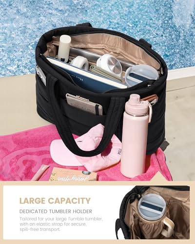 LOVEVOOK Large Puffer Laptop Tote