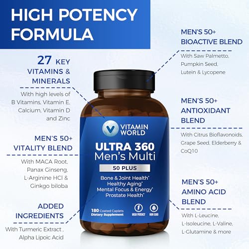 Vitamin World Ultra 360 Men's 50+ Multivitamin